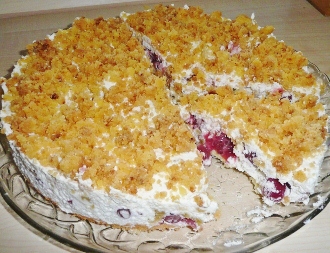 Krümel-Sahnetorte