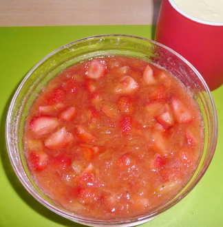 Erdbeer-Rhabarber-Kompott (Silvia)