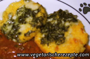 Polenta-Taler überbacken